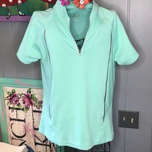 4/$25 Tail Activewear Tennis Golf  Med Zip Front